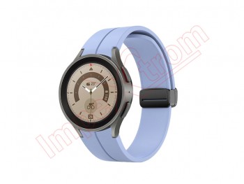 Correa azul (light purple) de silicona para reloj inteligente Samsung Galaxy Watch5 40mm, SM-R905F