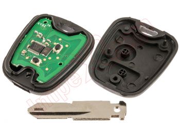 Remote control compatible for Peugeot 206, 407, 433Mhz, 2 buttons and sprat