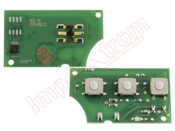 Remote control compatible for Audi A3, A4, A6, A8 and TT, 3 buttons reference (4D0837231A)