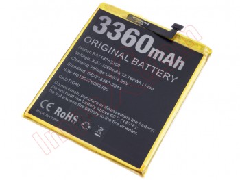 Batería bat18763360 para doogee y7 - 3360mah / 3.8v / 12.76wh / l-ion