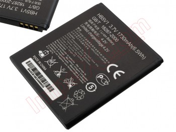 Generic HB5V1 battery for Huawei Ascend Y300, U8833 / Y360 - 1730 mAh / 3.7V / 6.5 Wh / Li-ion