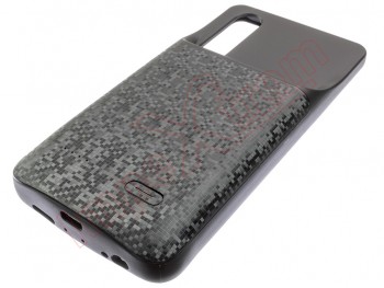 Black external battery for Huawei P30 (ELE-L29) - 4700mAh