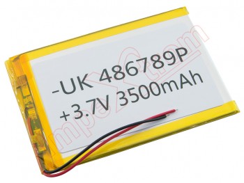 Batería LW486789P para tablets genéricas - 4000 mAh / 3.7V / Li-ion, 95 mm x 70 mm x 2 mm
