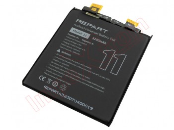 Universal Generic Battery Model 11 without Connector for Android Phones - 3200 mAh / 3.85 V / Li-ion