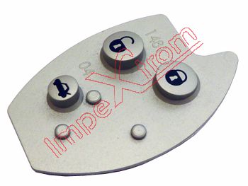 Botonera de goma compatible para Citroen Xsara phase 2, C8 y C5, 3 botones