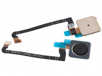 Cable flex con botón lector / sensor de huellas negro para HTC Google Pixel 3
