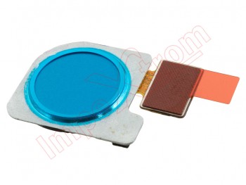 cable flex con botón sensor / lector de huellas azul pavo real "peacock blue" para Huawei p30 lite