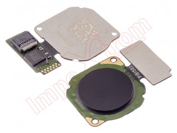 Black fingerprint reader sensor button flex for Huawei P Smart, FIG-LX1
