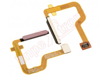 cable flex con botón sensor / lector de huellas perla dorado "pearl gold" para motorola moto g41, xt2167-2