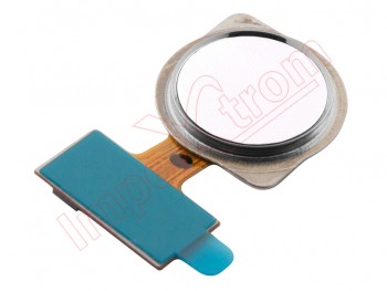 Cable flex con botón lector / sensor de huellas blanco para Xiaomi Redmi Note 7, M1901F7