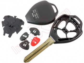 Housing compatible for remote control Toyota Camry, 4 buttons