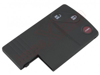 Producto genérico - Carcasa para telemando, tarjeta de Mazda con 3 botones