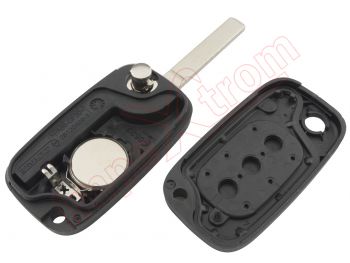 Compatible housing for Renault Clio III remote controls, 3 buttons