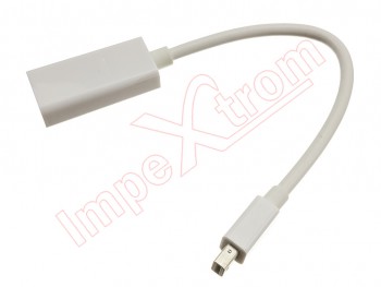 White Adapter Displayport to HDMI Cable for Apple