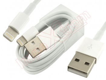 Cable USB a Lightning blanco 1 metro para iPhone (Blister)