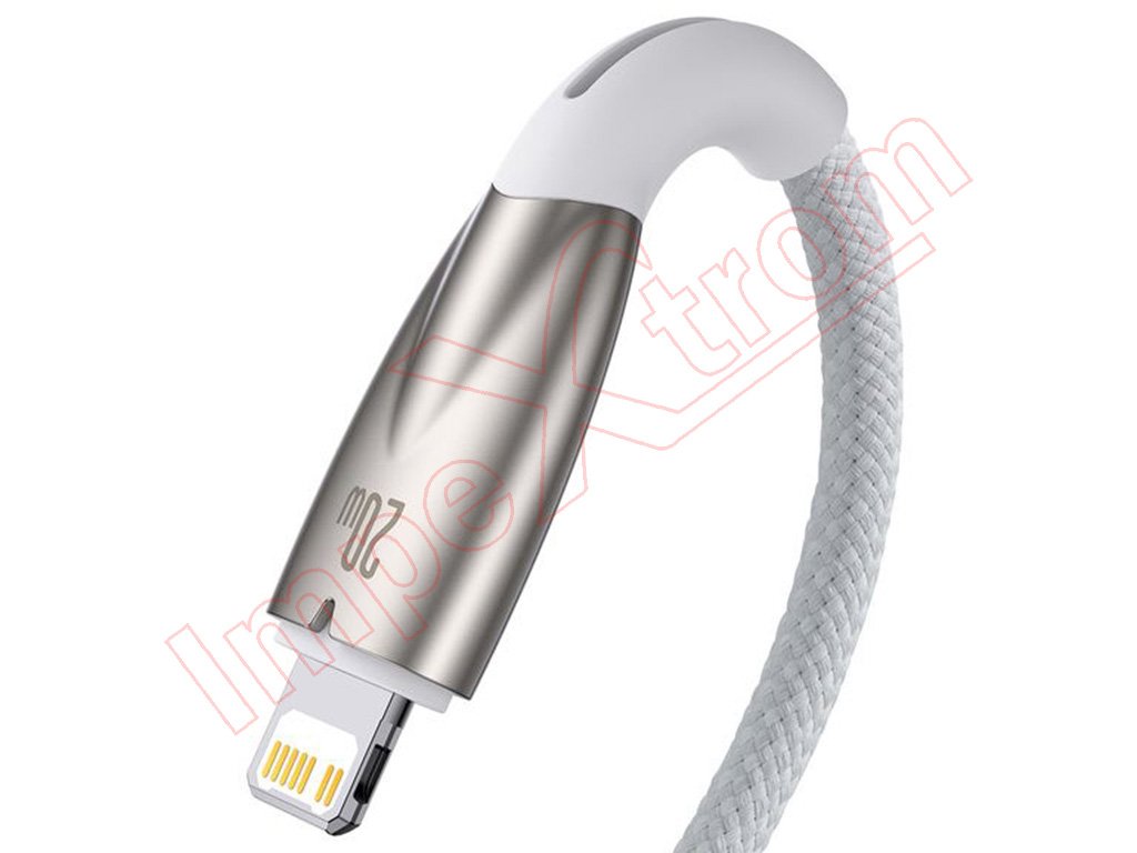 Cable Baseus Glimmer Series con carga rápida USB-C - Lightning