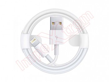 Cable de datos blanco MD818ZM de 1m de USB a lightning - round pack