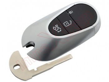 Producto genérico - Carcasa de telemando 3 botones "Smart key" llave inteligente para Mercedes Benz, con espadín de emergencia