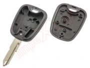 Carcasa genérica compatible para telemandos Citroen Peugeot aluminio ocre, 2 botones