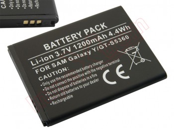 Batería genérica EB454357VU para Samsung Galaxy Wave Y, GT-S5300, Galaxy Pocket, GT-S531 - 1200 mAh / 3.7V / 4.4 Wh / Li-ion