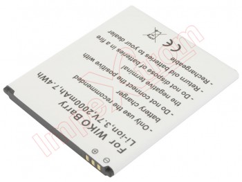 Batería genérica para Wiko Barry - 2000mAh / 3.7 V / 7.4 Wh / Li-ion