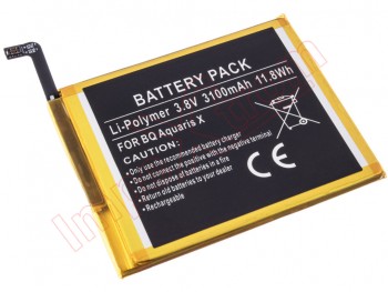 Battery for BQ Aquaris X - 3100mAh / 3.8V / 11.8 Wh / Li-polymer