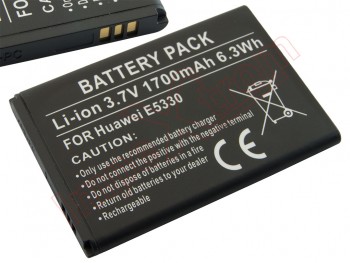 Batería genérica HB554666RAW para Huawei E5330 - 1700mAh / 3.7V / 6.3Wh / Li-ion