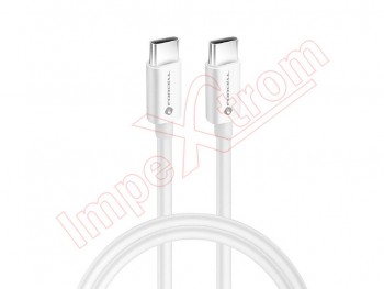 White Forcell C339 quick charge USB type C to USB type C data cable - 2m