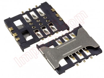Connector with lector of card SIM Alcatel OneTouch 2010, Sony Xperia E, C1504, C1505