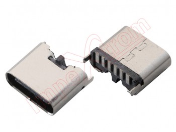 Conector de carga, datos y accesorios genérico USB tipo C 6 pines, 0,88 x 0,79 x 0,38 cm