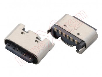 Conector de carga, datos y accesorios genérico USB tipo C 6 pines, 0,89 x 0,72 x 0,31 cm