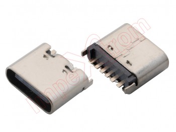 USB type C 6-pin generic charging, data and accessory connector, 0,89 x 0,76 x 0,31 cm