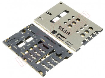 Connector with lector of cards sim for Huawei Ascend P1, U9200, P2, 6011