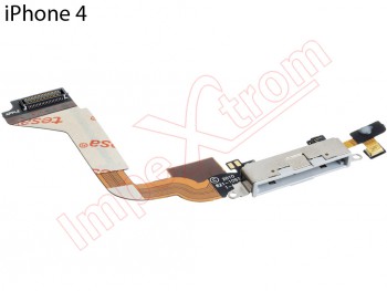 Flex and connector of charge and accesories Phone 4 white
