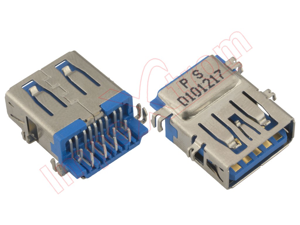 Conector USB 3.0 HEMBRA 9 PIN tipo A - aelectronics