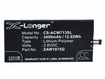 Batería genérica Cameron Sino para Acer Iconia Tab 7, A1-713, A1-713HD