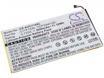 Batería genérica Cameron Sino para Asus Zenpad C7.0, Zenpad Z710C, Z710C-AI-BK, P01Z, Z710CG
