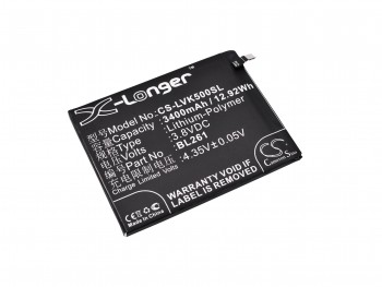 Generic BL261battery for Lenovo K5 Note, K52t38, Lemon K5 Note Dual SIM TD-LTE - 3400 mAh / 3.8 V / 12.92 Wh / Li-ion
