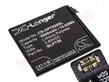 BLP759 Cameron Sino battery for OnePlus 8 Pro, IN2023 - 3900mAh / 3.85V / 15.02WH / Li-polymer