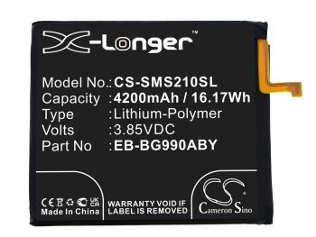 EB-BG990ABY Cameron Sino battery for Samsung Galaxy S21 FE 5G, SM-G990B - 4200mAh / 3.85V / 16.17Wh / Li-Polymer