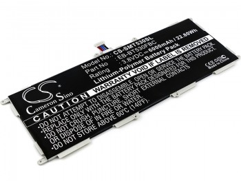 Batería genérica Cameron Sino para Samsung SM-T530, SM-T537, SM-T537R4, Galaxy Tab4 10.1, SM-T535, Galaxy Tab4 10.1 Wi-Fi, SM-T531, Galaxy T