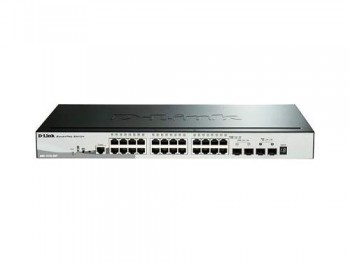 SWITCH SEMIGESTIONABLE D-LINK STACKABLE DGS-1510-28P/E 24 GIGA POE (193W) + 4P 10G SFP+