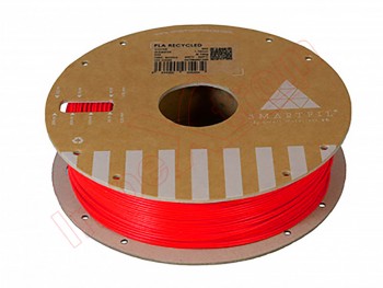 Bobina SMARTFIL PLA Reciclado 1.75MM 750GR RED para impresora 3D