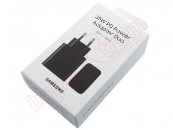 Samsung Cargador Carga Rápida 35W USB-C/USB Negro