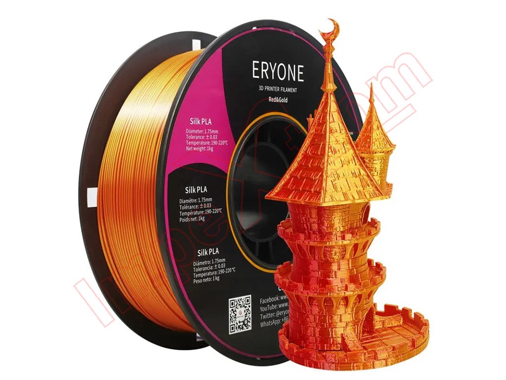 Filamento 3D PLA - Diametro 1.75mm - Bobina 1kg - Color Oro 