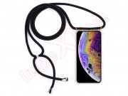 clear-tpu-lanyard-case-with-black-strap-for-apple-iphone-x-a1901-a1865-apple-iphone-xs-a2097-a1920-a2100