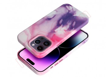 funda magsafe púrpura splash con efecto cuero para iPhone 12, a2403