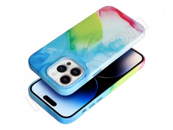 funda magsafe multicolor splash con efecto cuero iPhone 12 pro, a2407