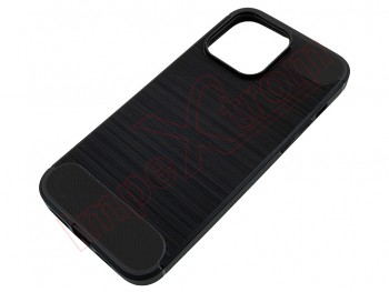 Black carbon fibre type case for Apple iPhone 15 Pro Max