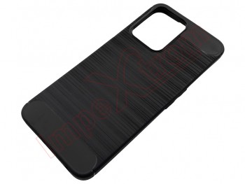 FORCELL Black carbon fiber effect cover for Oppo Realme C35, RMX3511
